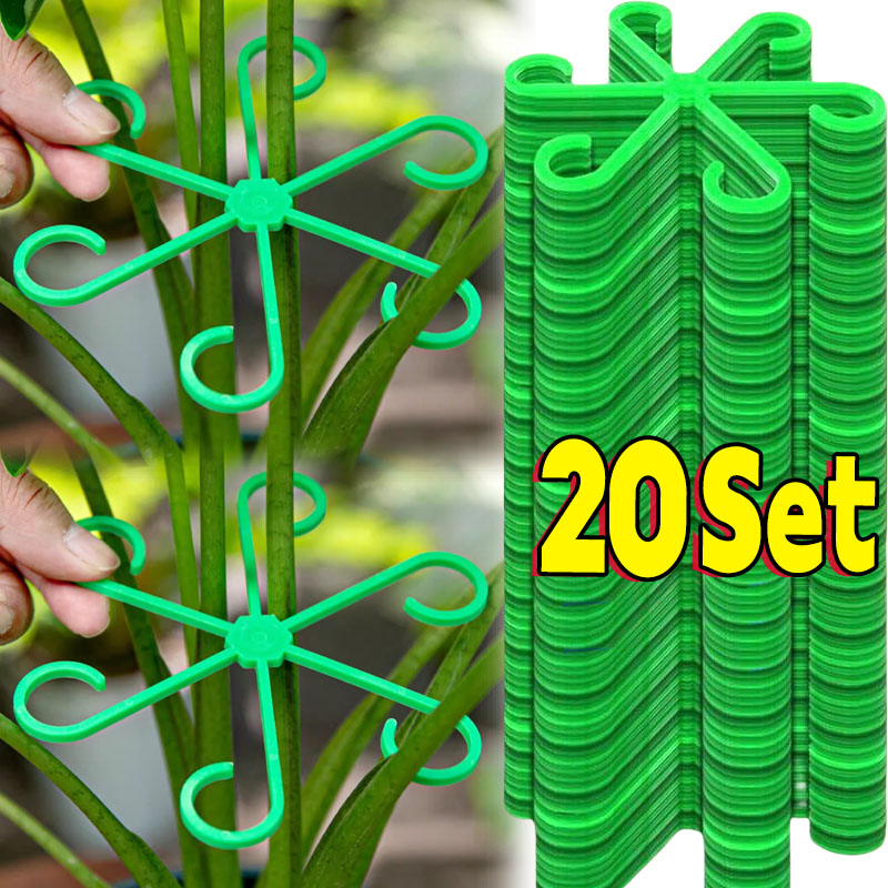 Florist Supply Bulk - 花植物茎サポートステーククライミング観葉植物スタンドフレームプラスチックガーデンステークなしトレリス屋内植物ホルダーラックフープ