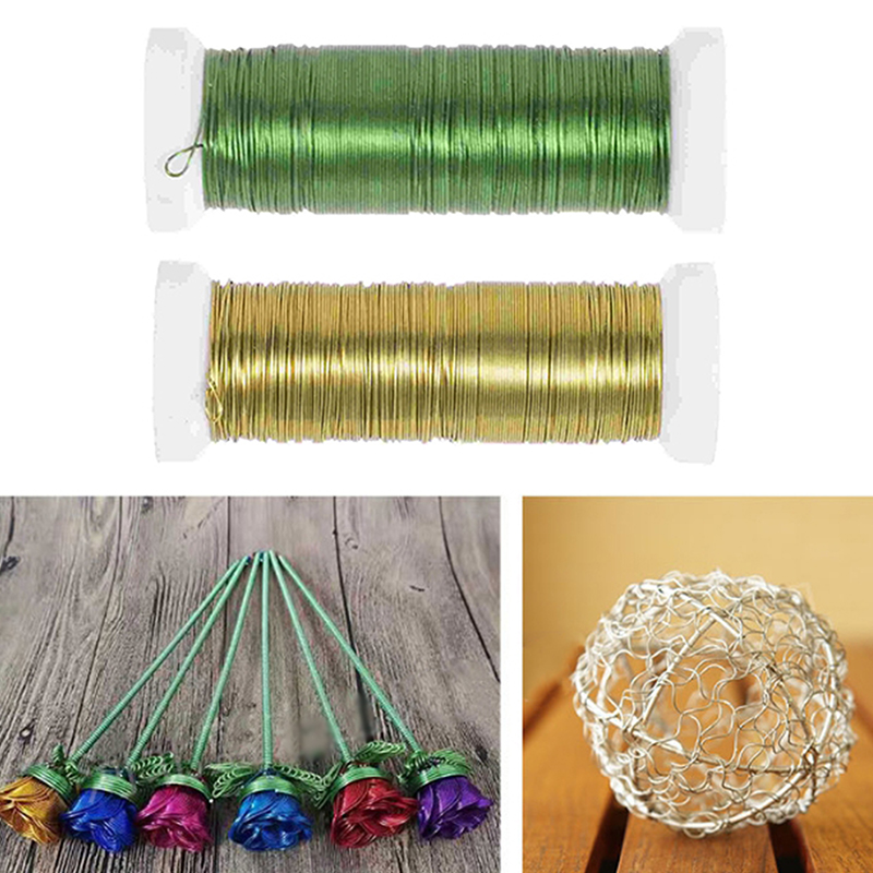 Wire Stem Florist - クラフトワイヤー 花屋用フラワーワイヤー DIYフラワーステムワイヤー 造花モデル アレンジメント用鉄線 パーティーデコレーション
