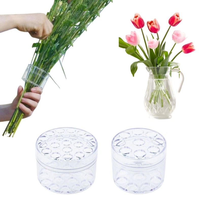 Florist Supply Bulk - スパイラルステムホルダー 丈夫なクリアフラワーアレンジメントホルダー DIY フラワーアートアクセサリーテーブルセンターピース パーティー結婚式用
