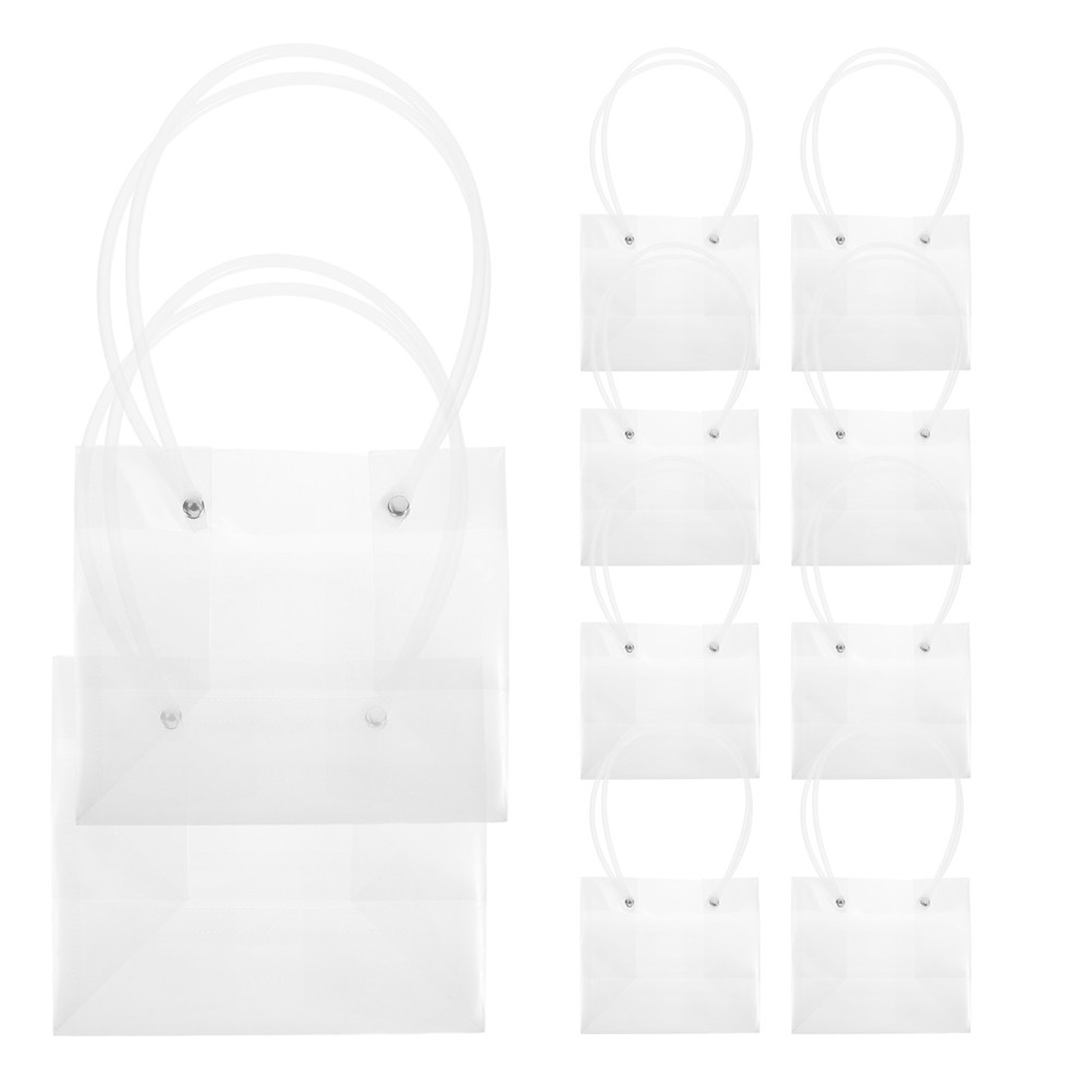 16個入り花柄ギフトバッグ 透明プラスチック製花束バッグ ダ - The Florist Supply Shop のレビューと価格