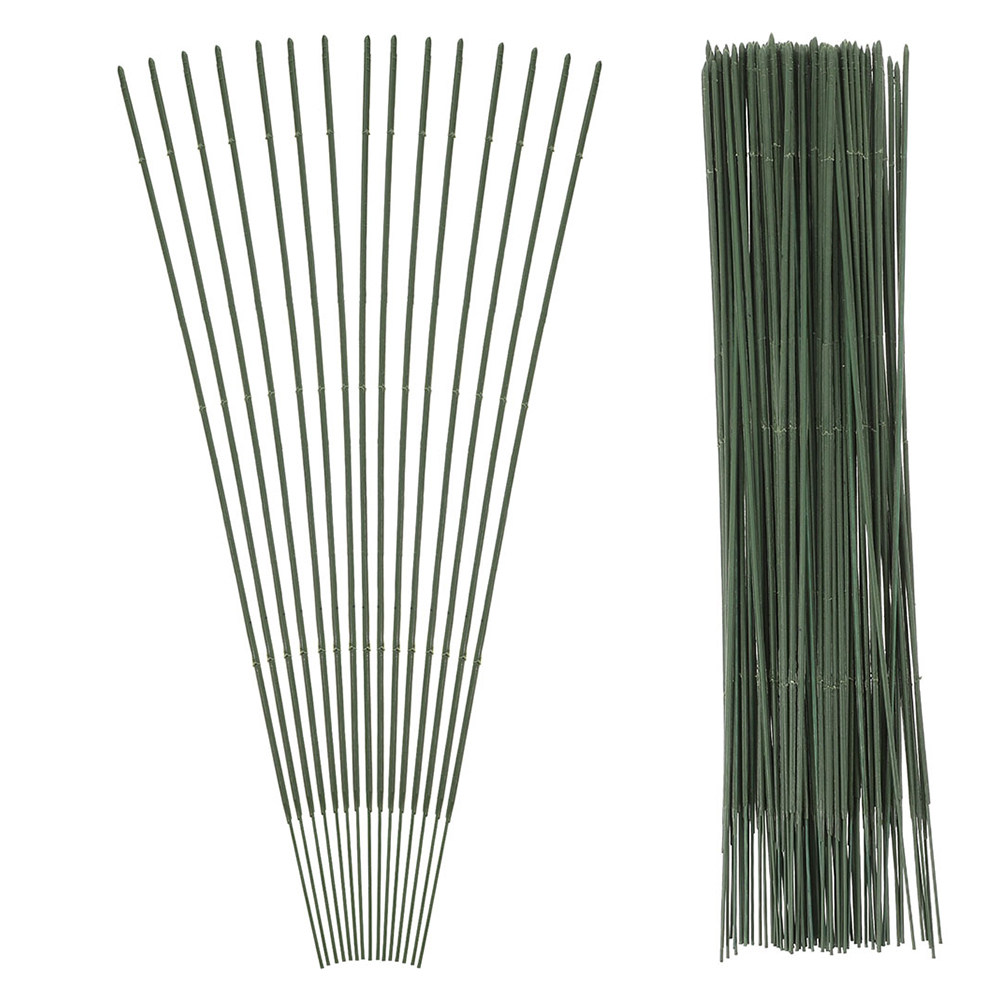 100本入りグリーンフローリストワイヤー、丈夫で柔軟な茎ワイ - Wire Stem Florist のレビューと価格