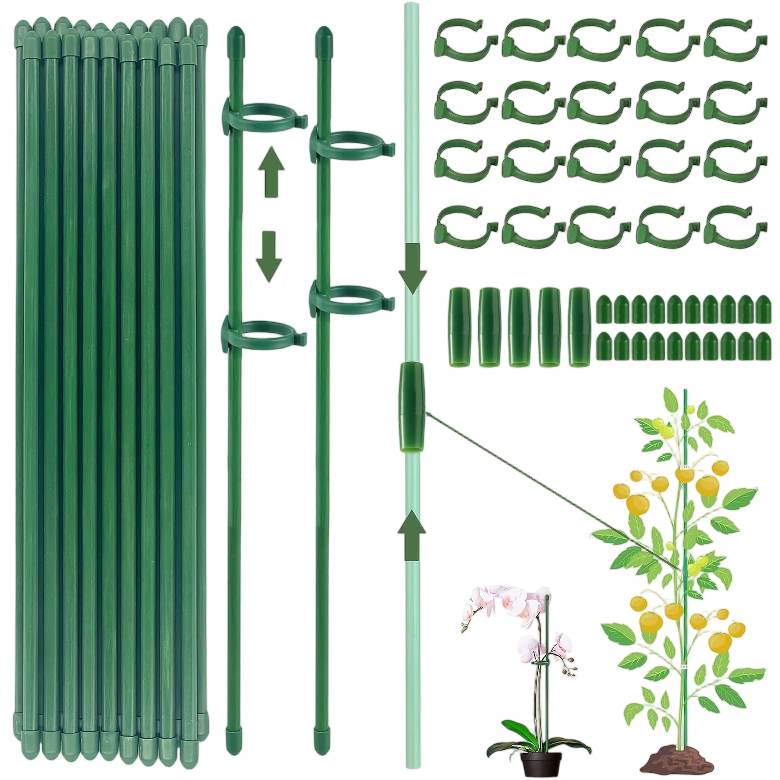 植物支柱棒 シングルステム シュラブホルダー ガーデンステー - Florist Supply Bulk のレビューと価格