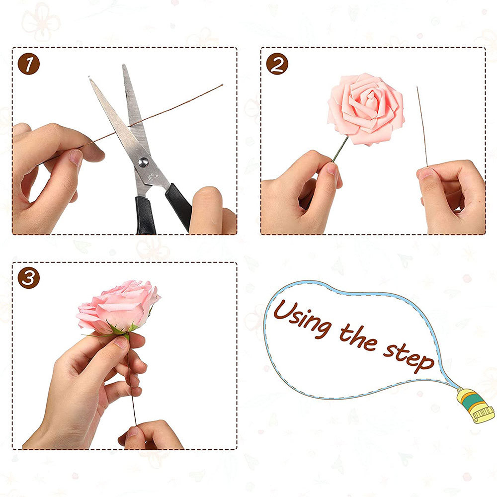 フラワーアレンジメント用フローラルステムワイヤー、DIYクラ - Florist Supply Bulk のレビューと価格