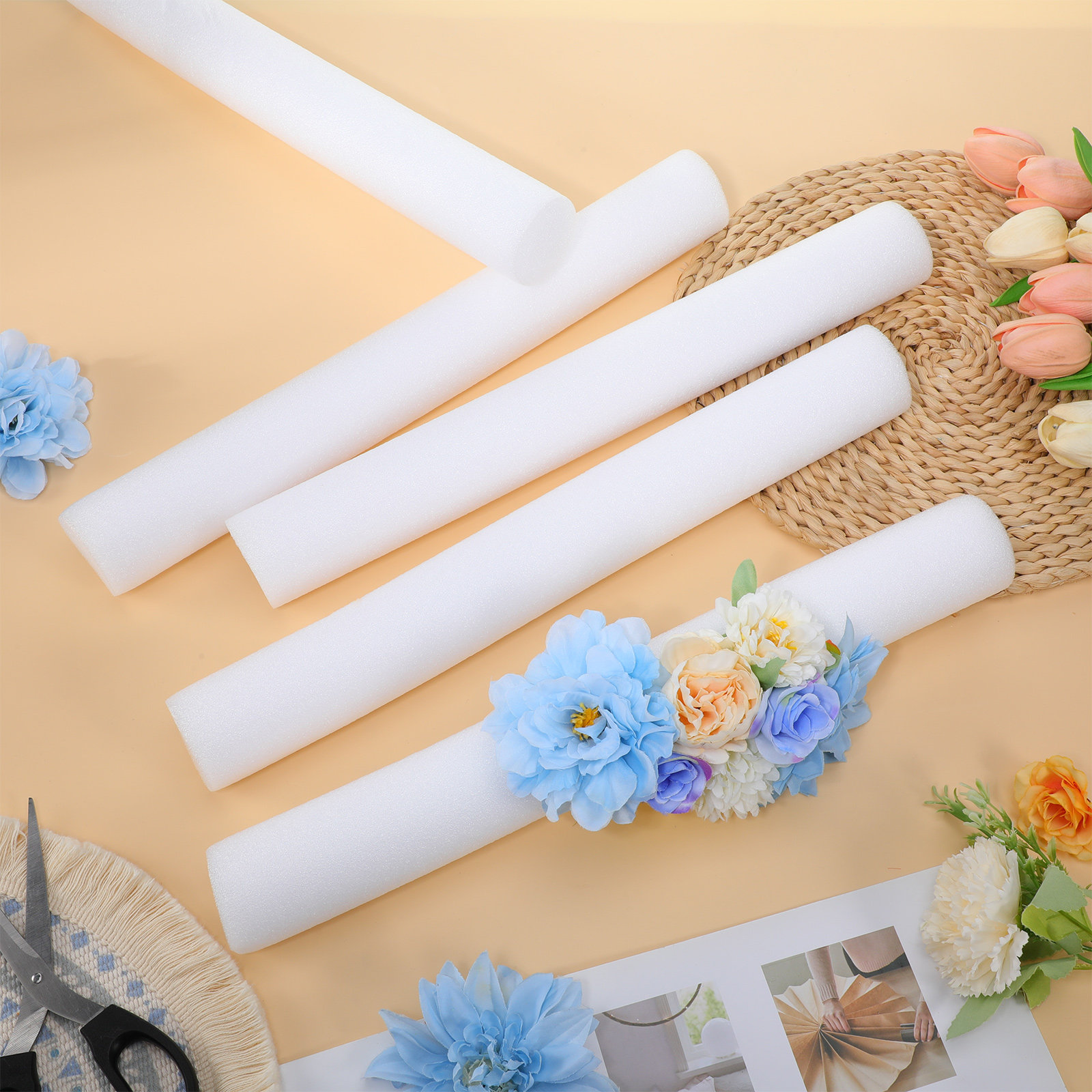 5本入り 40cm フォームロッド 花飾り用 白色フォームシ - The Florist Supply Shop のレビューと価格