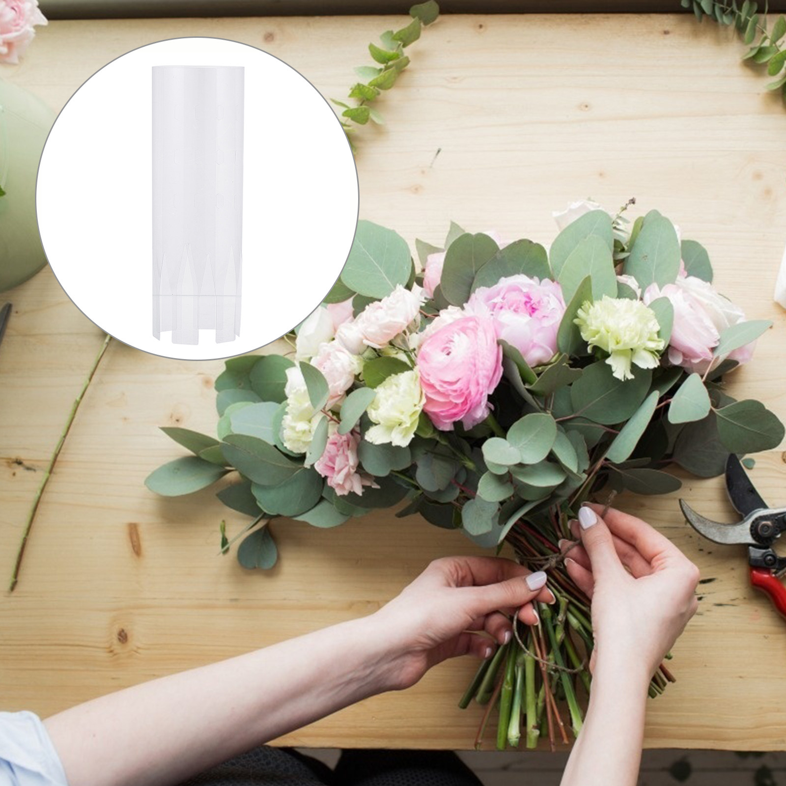 10個入りプラスチック製ブーケフレーム、カスタムフラワーブー - The Florist Supply Shop のレビューと価格