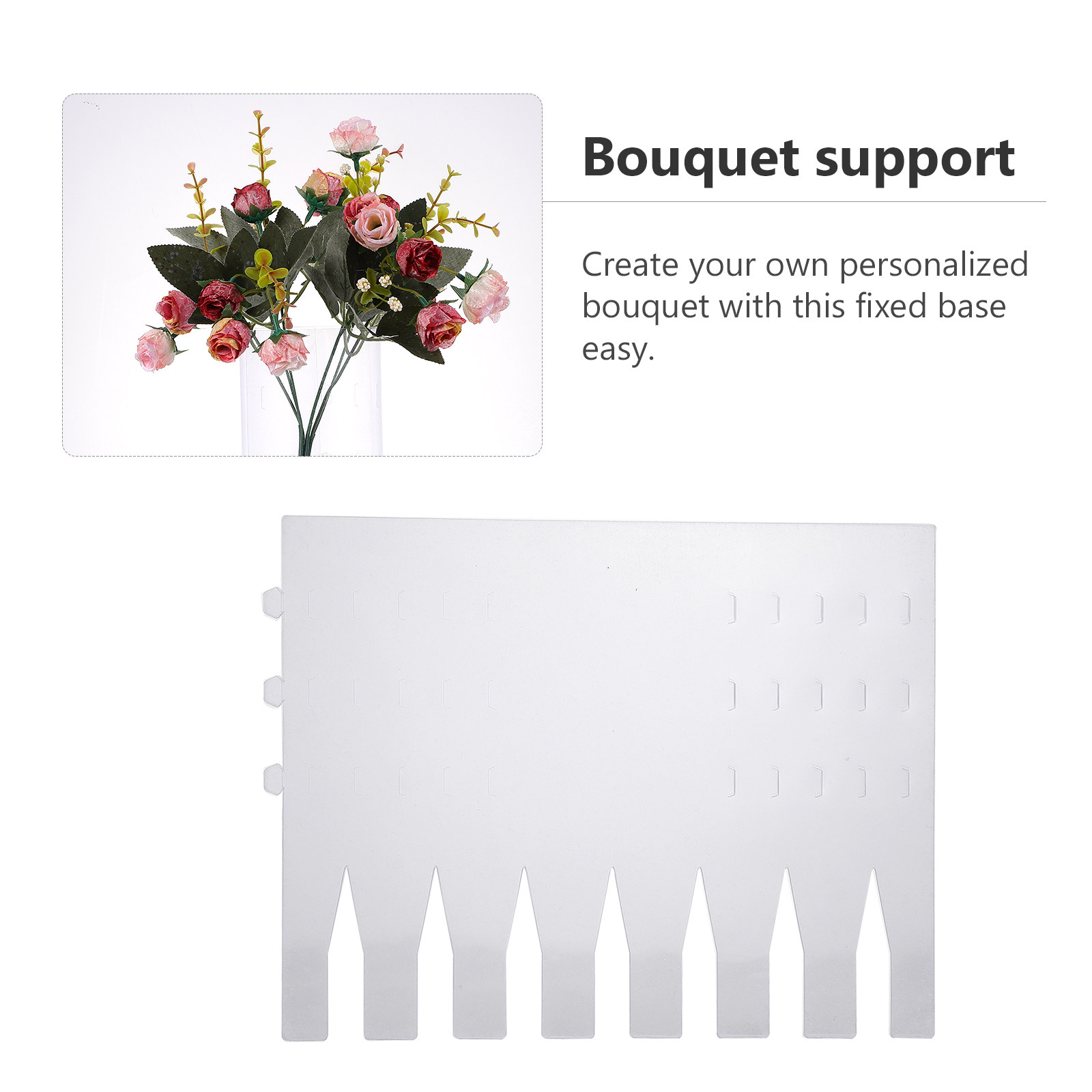 10個入りプラスチック製ブーケフレーム、カスタムフラワーブー - The Florist Supply Shop のレビューと価格