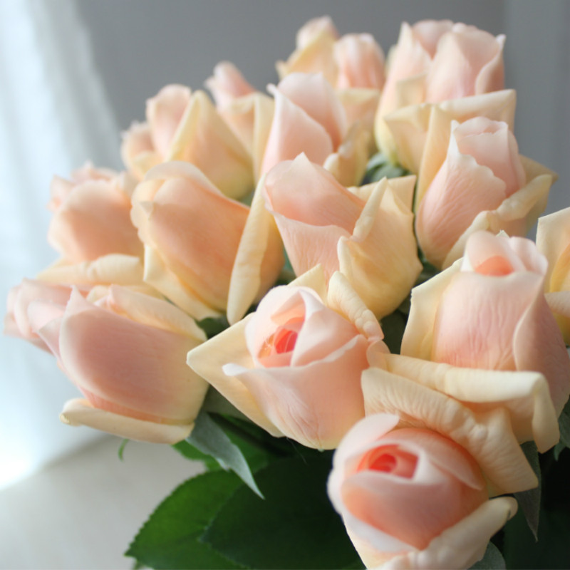 ラテックスの茎の茎,7個,偽のシリコーンの装飾的な花,ハンド - Florist Supply Bulk のレビューと価格